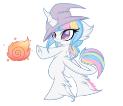 Size: 2800x2420 | Tagged: safe, artist:starlightlore, oc, oc only, oc:lorelei, pony, hat, high res, magic, simple background, solo, transparent background