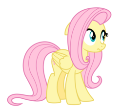 Size: 3667x3327 | Tagged: safe, artist:estories, fluttershy, pony, g4, female, high res, simple background, solo, transparent background, vector