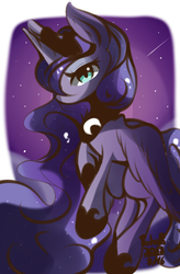 Size: 508x773 | Tagged: safe, artist:tohupo, princess luna, alicorn, pony, g4, female, mare, solo