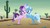 Size: 1280x720 | Tagged: safe, screencap, starlight glimmer, trixie, pony, unicorn, g4, my little pony: friendship is magic, road to friendship, bipedal, cheek squish, cheek to cheek, cute, desert, diatrixes, duo, duo female, female, friendship chant, glimmerbetes, mare, messy mane, saguaro cactus, squishy cheeks