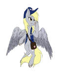 Size: 2000x2500 | Tagged: safe, artist:scribblescribe, derpy hooves, pegasus, pony, g4, female, flying, full body, high res, solo