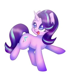 Size: 750x758 | Tagged: safe, artist:nemovonsilver, artist:sugarwings-art, starlight glimmer, pony, unicorn, g4, collaboration, cute, female, glimmerbetes, mare, simple background, solo