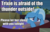 Size: 906x579 | Tagged: safe, edit, edited screencap, screencap, trixie, pony, unicorn, g4, my little pony: friendship is magic, road to friendship, bronybait, cute, diatrixes, ears back, female, hammock, image macro, mare, meme, scared, solo, third person