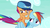 Size: 1280x720 | Tagged: safe, screencap, rainbow dash, scootaloo, pegasus, pony, g4, my little pony: friendship is magic, the washouts (episode), duo, female, filly, foal, hat, kepi, mare