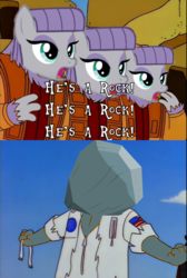 Size: 640x952 | Tagged: safe, maud pie, g4, a fish called selma, image macro, male, meme, parody, planet of the apes, shitposting, the simpsons