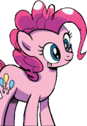 Size: 185x267 | Tagged: safe, artist:pencils, idw, official comic, pinkie pie, earth pony, pony, g4, spoiler:comic, spoiler:comic69, background removed, female, mare, simple background, solo, transparent background