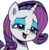 Size: 181x185 | Tagged: safe, artist:pencils, idw, official comic, rarity, pony, unicorn, friendship is magic #69, g4, my little pony: friendship is magic (idw), spoiler:comic, background removed, female, mare, simple background, solo, transparent background