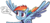 Size: 622x285 | Tagged: safe, artist:pencils, idw, official comic, rainbow dash, pegasus, pony, friendship is magic #69, g4, my little pony: friendship is magic (idw), spoiler:comic, background removed, female, flying, mare, puzzled, reaction image, simple background, solo, spread wings, transparent background, wings, worried smile