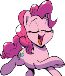 Size: 328x384 | Tagged: safe, artist:pencils, idw, official comic, pinkie pie, earth pony, pony, g4, spoiler:comic, spoiler:comic69, background removed, simple background, transparent background