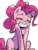 Size: 230x303 | Tagged: safe, artist:pencils, idw, official comic, pinkie pie, earth pony, pony, g4, spoiler:comic, spoiler:comic69, background removed, chest fluff, cute, diapinkes, female, mare, simple background, solo, transparent background