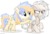 Size: 8000x5461 | Tagged: safe, artist:suramii, oc, oc only, oc:cuddy, oc:souvenir, bat pony, pegasus, pony, absurd resolution, angry, bat pony oc, coat markings, female, female oc, filly, filly oc, fluffy, foal, pony oc, raised hoof, simple background, socks (coat markings), transparent background