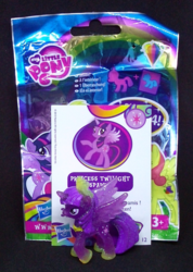 Size: 1140x1600 | Tagged: safe, twilight sparkle, alicorn, pony, g4, official, blind bag, blind bag card, ebay, ebay link, female, glitter, irl, merchandise, photo, solo, toy, twilight sparkle (alicorn), wave 10