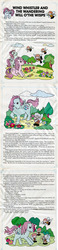 Size: 495x2130 | Tagged: safe, official comic, blossom, cotton candy (g1), wind whistler, fairy, comic:my little pony (g1), g1, official, bow, glasses, helping, hilarious in hindsight, present, singing, story, tail bow, whistle, will o' the wisp