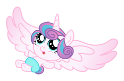 Size: 1600x1043 | Tagged: safe, princess flurry heart, alicorn, pony, g4, the crystalling, baby, baby pony, cooing, cute, daaaaaaaaaaaw, diaper, female, filly, flurrybetes, foal, happy, large wings, open mouth, simple background, solo, spread wings, transparent background, wings