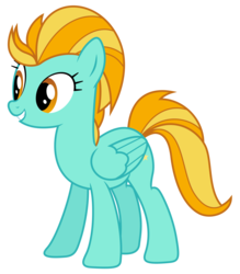 Size: 6000x6848 | Tagged: safe, artist:kiowa213, lightning dust, pegasus, pony, g4, 2013, absurd resolution, female, mare, simple background, smiling, solo, transparent background, vector