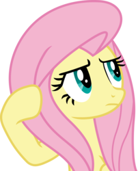 Size: 4018x4961 | Tagged: safe, artist:melodismol, fluttershy, pegasus, pony, g4, absurd resolution, female, frown, grumpy, inkscape, simple background, solo, transparent background, vector