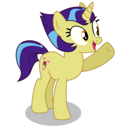 Size: 5000x5200 | Tagged: safe, artist:dragonchaser123, rosy pearl, pony, unicorn, friendship university, g4, absurd resolution, background pony, female, las pegasus resident, mare, open mouth, raised hoof, simple background, solo, transparent background, vector