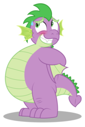 Size: 1024x1528 | Tagged: safe, artist:aleximusprime, spike, dragon, g4, adult, adult spike, bashful, blushing, chubby, cute, fat, fat spike, male, older, older spike, plump, shy, simple background, solo, sweat, transparent background, vector, winged spike, wings