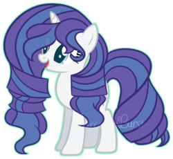 Size: 2069x1907 | Tagged: safe, artist:macaroonburst, oc, oc only, oc:cloven pearl, pony, unicorn, female, mare, simple background, solo, transparent background