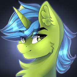 Size: 3297x3297 | Tagged: safe, artist:airiniblock, oc, oc only, oc:jazzy love, pony, unicorn, rcf community, chest fluff, commission, high res, looking at you, smug, solo