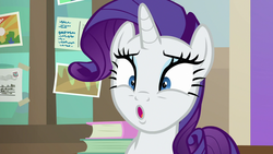 Size: 1280x720 | Tagged: safe, screencap, rarity, pony, unicorn, friendship university, g4, female, mare, open mouth, solo