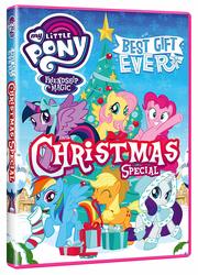 Size: 1077x1500 | Tagged: safe, applejack, fluttershy, pinkie pie, rainbow dash, rarity, twilight sparkle, alicorn, earth pony, pegasus, pony, unicorn, g4, my little pony best gift ever, dvd, dvd cover, female, hearth's warming, mane six, mare, twilight sparkle (alicorn), united kingdom