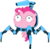 Size: 6000x5906 | Tagged: safe, artist:magister39, pinkie pie, earth pony, pony, g4, absurd resolution, arachnotron, big head, doom, female, party cannon, simple background, solo, spider mastermind, transparent background, wat