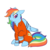 Size: 5000x5000 | Tagged: safe, artist:merry-carousel, rainbow dash, pegasus, pony, g4, absurd resolution, b-f16, bound wings, chains, clothes, commission, commissioner:rainbowdash69, cuffs, female, never doubt rainbowdash69's involvement, prison outfit, prisoner, prisoner rd, shackles, simple background, solo, transparent background