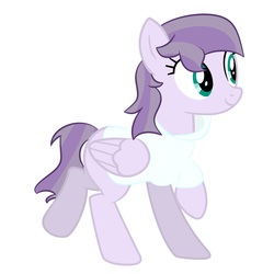 Size: 3200x3200 | Tagged: safe, artist:biitt, artist:macadoptables, oc, oc only, oc:sweetie pie (ice1517), pegasus, pony, icey-verse, base used, clothes, female, high res, hoodie, magical lesbian spawn, mare, next generation, offspring, parent:maud pie, parent:sugarcoat, parents:maudcoat, simple background, solo, white background