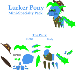 Size: 1204x1115 | Tagged: safe, artist:zacatron94, oc, oc only, oc:azure dice, original species, pony, buttons, clothes, cowboy hat, fins, glasses, glowing, hat, jacket, lurker, pointy ponies, simple background, solo, sparkle-lurker, transparent background