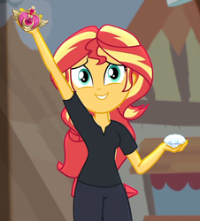 Size: 880x975 | Tagged: safe, edit, edited screencap, editor:sonic ranger, screencap, sunset shimmer, equestria girls, g4, my little pony equestria girls: better together, opening night, opening night: sunset shimmer, diamond, female, sailor moon (series), solo