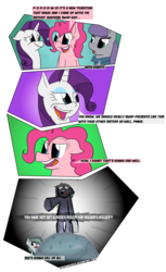 Size: 1237x2025 | Tagged: safe, artist:sneshpone, limestone pie, marble pie, maud pie, pinkie pie, rarity, g4, comic, holder's boulder, pie sisters, siblings, sisters, transparent background