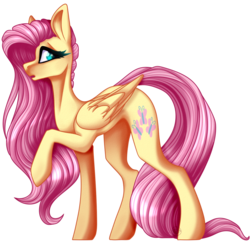 Size: 1300x1300 | Tagged: safe, artist:immagoddampony, fluttershy, pony, g4, female, simple background, solo, transparent background