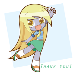 Size: 1000x1000 | Tagged: safe, artist:howxu, derpy hooves, equestria girls, g4, anime, chibi, cute, derpabetes, female, solo