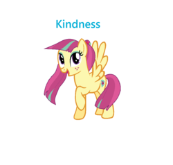 Size: 996x948 | Tagged: safe, artist:blueberrybaskets, edit, editor:mlppony123, part of a set, sour sweet, pegasus, pony, g4, base used, eyeshadow, freckles, happy, heart, kindness, makeup, one leg raised, wind