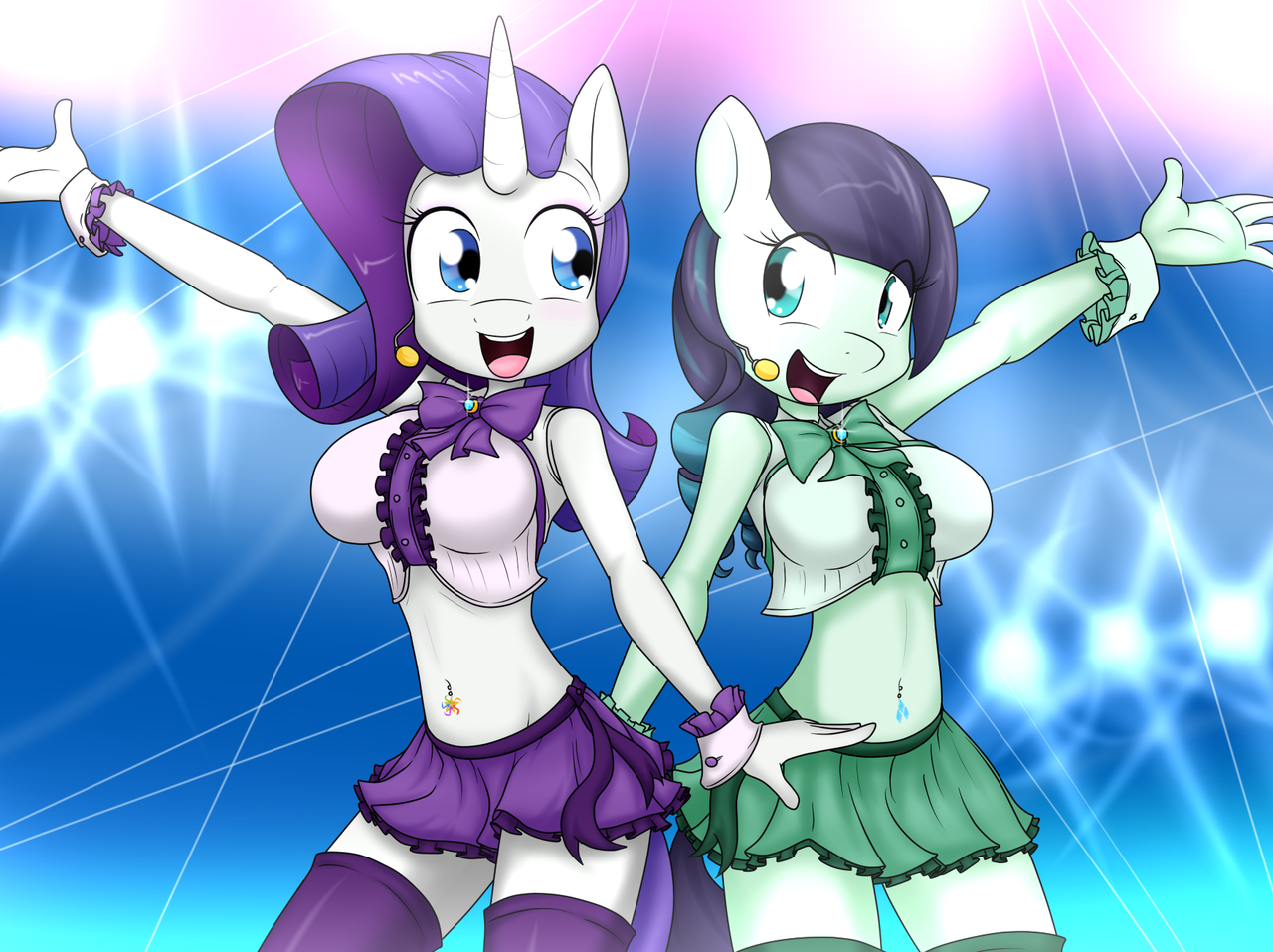 #1810125 - suggestive, artist:sandwich-anomaly, coloratura, rarity, anthro,...