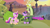 Size: 1280x720 | Tagged: safe, screencap, discord, princess cadance, twilight sparkle, alicorn, draconequus, pony, g4, my little pony: friendship is magic, three's a crowd, badlands, female, flower, giant flower, green flu, mare, sick, sisters-in-law, trio, twilight sparkle (alicorn)