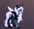 Size: 1705x1481 | Tagged: safe, alternate version, artist:magnaluna, princess luna, alicorn, pony, zefiros codex, g4, abstract background, alternate design, alternate hairstyle, alternate universe, ear fluff, female, hoof fluff, lidded eyes, mare, solo, white-haired luna