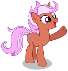 Size: 5000x5200 | Tagged: safe, artist:dragonchaser123, fiery fricket, pony, unicorn, friendship university, g4, absurd resolution, background pony, female, las pegasus resident, mare, open mouth, raised hoof, simple background, solo, transparent background, vector