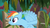 Size: 1920x1080 | Tagged: safe, screencap, rainbow dash, pegasus, pony, g4, my little pony: friendship is magic, the end in friend, boat, buzzing wings, discovery family logo, female, flapping, froggy bottom bog, mare, motion blur, raft, s.s. cragadile, smiling, solo, swamp, wings