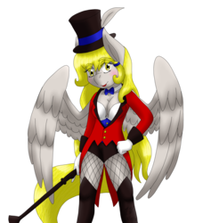 Size: 2463x2600 | Tagged: safe, artist:midnightfire1222, anthro, circus ringmaster, high res, simple background, solo, transparent background