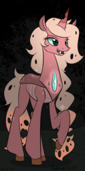 Size: 700x1400 | Tagged: safe, artist:casualcolt, oc, oc:rose bud, changeling, changeling hybrid, female