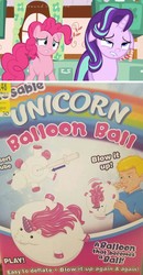 Size: 777x1496 | Tagged: safe, pinkie pie, starlight glimmer, pony, unicorn, g4, no second prances, balloon