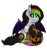 Size: 1712x1816 | Tagged: safe, artist:littletigressda, oc, oc only, oc:hallows eve, bat pony, pony, bat pony oc, clothes, colored sclera, female, halloween, holiday, jack-o-lantern, mare, pumpkin, rainbow socks, simple background, socks, solo, striped socks, transparent background