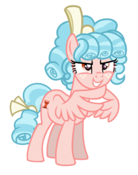 Size: 962x1218 | Tagged: safe, artist:darbypop1, cozy glow, pegasus, pony, g4, season 8, base used, bow, evil grin, female, gendo pose, grin, hair bow, mare, older, older cozy glow, pure concentrated unfiltered evil of the utmost potency, ringlets, simple background, smiling, steepling, tail bow, transparent background, wing hands