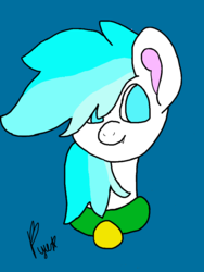 Size: 720x960 | Tagged: safe, artist:snowbuttnsfw, oc, oc only, oc:frostyee, pegasus, pony, collar, cute, solo