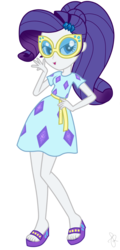 Size: 1230x2560 | Tagged: safe, artist:ilaria122, artist:selenaede, edit, edited screencap, screencap, rarity, equestria girls, equestria girls specials, g4, i'm on a yacht, my little pony equestria girls: better together, my little pony equestria girls: spring breakdown, ankles, clothes, cruise outfit, dress, feet, female, hand on hip, legs, looking at you, not a vector, ponytail, sandals, simple background, solo, sunglasses, transparent background
