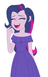 Size: 350x560 | Tagged: safe, artist:flashlightisthebest, trixie, twilight sparkle, equestria girls, g4, clothes, dress, female, fusion, simple background, transparent background