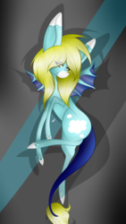 Size: 1024x1811 | Tagged: safe, artist:hestiay, oc, oc only, bat pony, pony, abstract background, bat pony oc, drawing, original character do not steal, solo