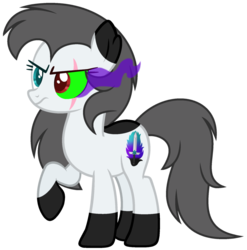 Size: 1024x1035 | Tagged: safe, artist:bloodlover2222, oc, oc only, oc:dark blade, earth pony, pony, dark magic, female, magic, mare, simple background, solo, sombra eyes, transparent background